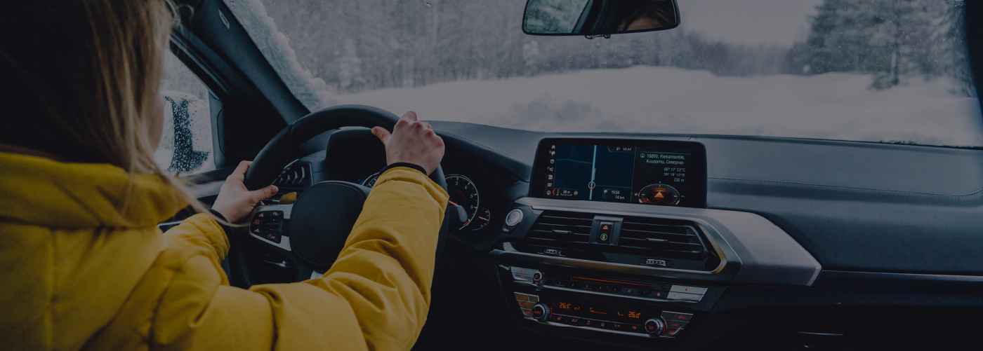 Driving a car