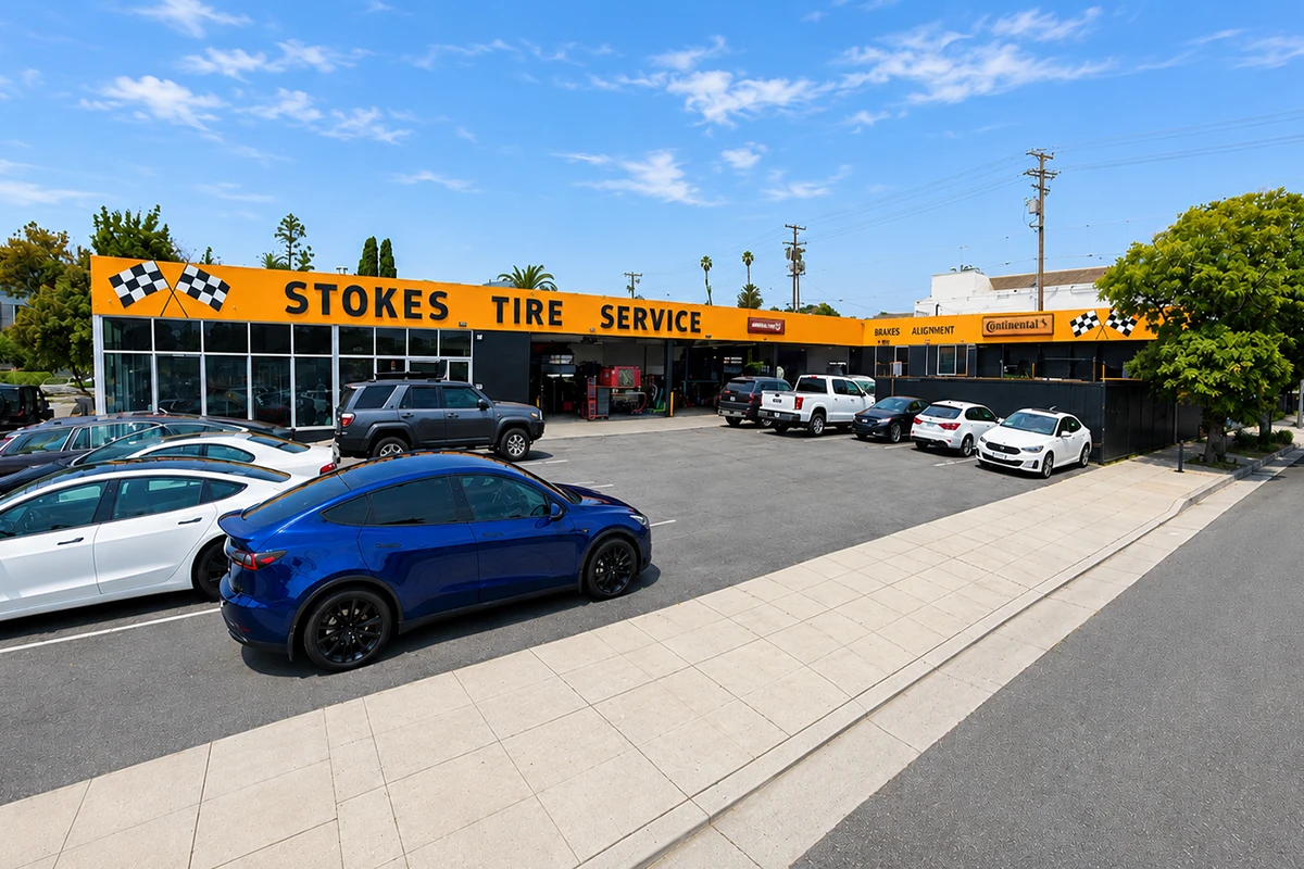 Stokes Tire Service Location at 1117 Santa Monica Blvd Santa Monica, CA 90401-3001 Store Front