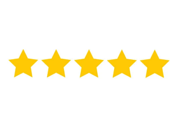 Five-star customer review rating