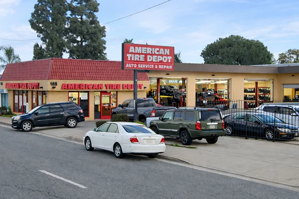 American Tire Depot Location at 185 E Foothill Blvd Rialto, CA 92376-5165 Store Front