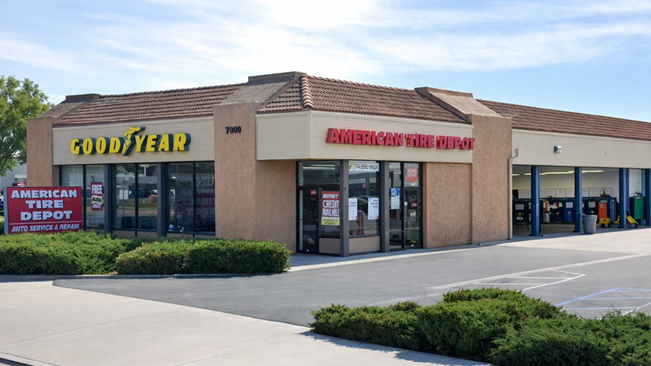 American Tire Depot Location at 7000 Katella Ave Stanton, CA 90680-2805 Store Front