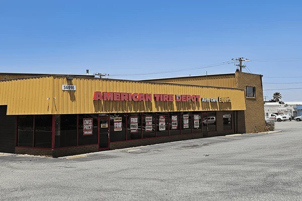 American Tire Depot Location at 56916 Twentynine Palms Highway Yucca Valley, CA 92284-2902 Store Front