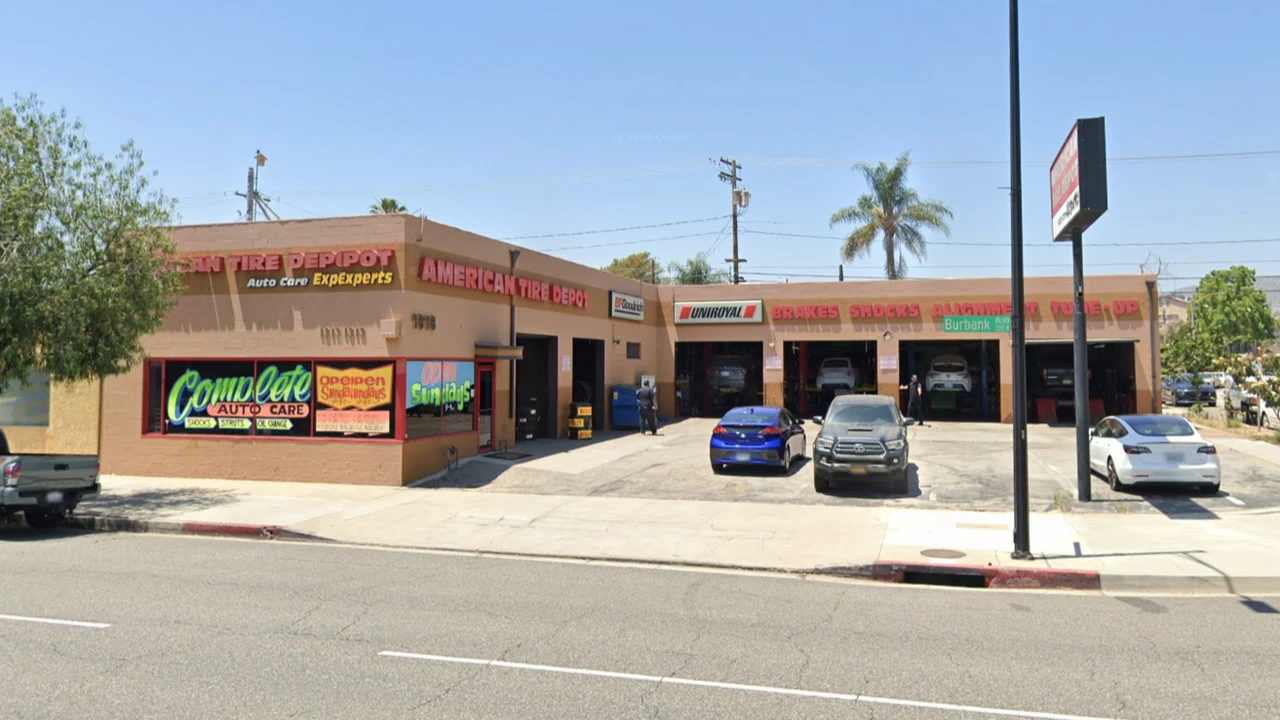 American Tire Depot Location at 1313 W Burbank Blvd Burbank, CA 91506-1417 Store Front