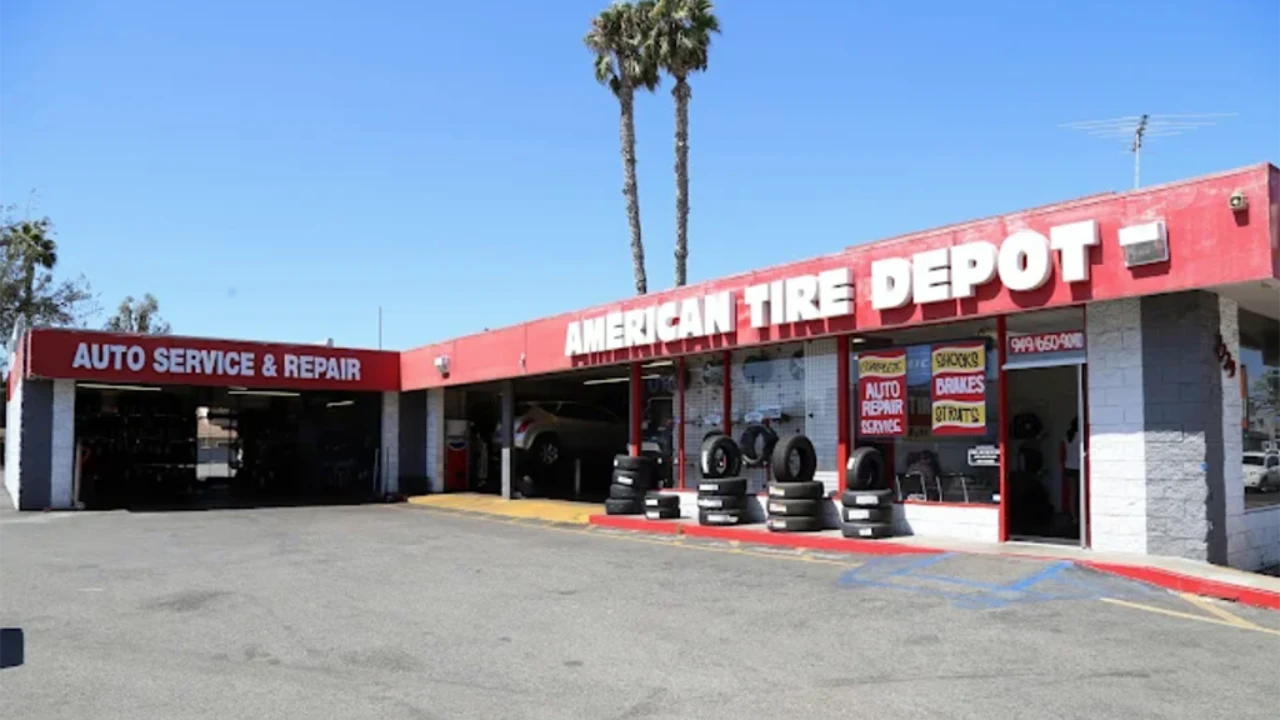 American Tire Depot Location at 2229 Harbor Blvd Costa Mesa, CA 92627-2512 Store Front