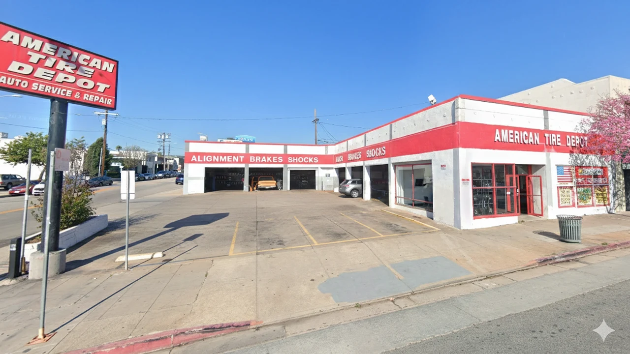 American Tire Depot Location at 837 S Pacific Ave San Pedro, CA 90731-3205 Store Front