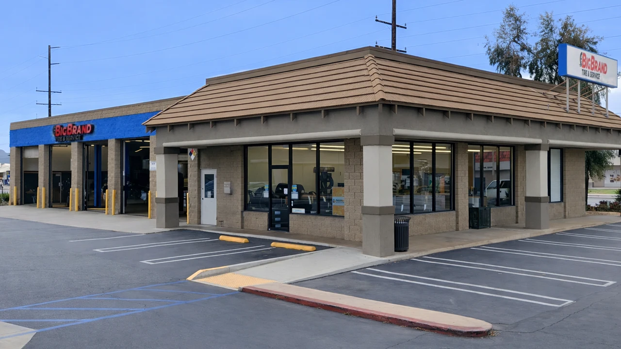 Big Brand Tire & Service Location at 3223 West Florida Avenue Hemet, CA 92545-3638 Store Front