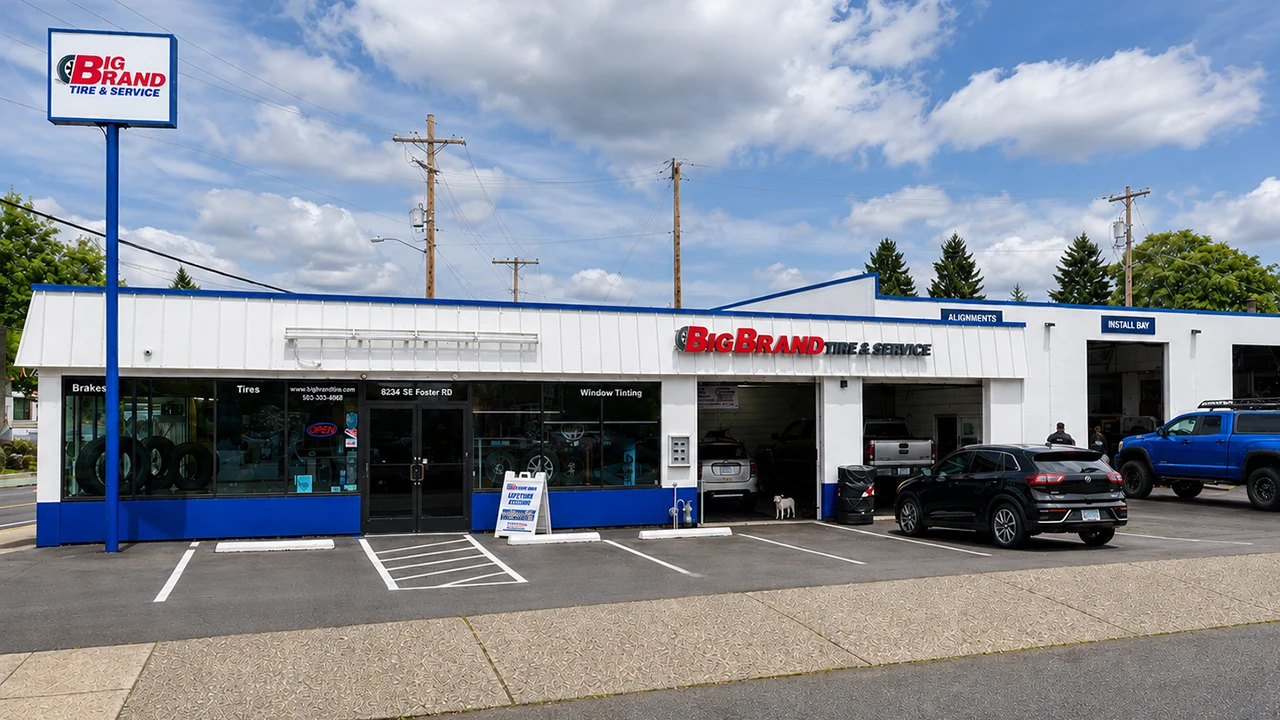 Big Brand Tire & Service Location at 8324 Se Foster Rd Portland, OR 97266-4845 Store Front