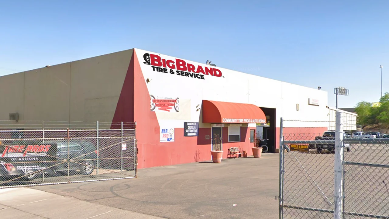 Big Brand Tire & Service Location at 123 Durango Street Phoenix, AZ 85004-2911 Store Front