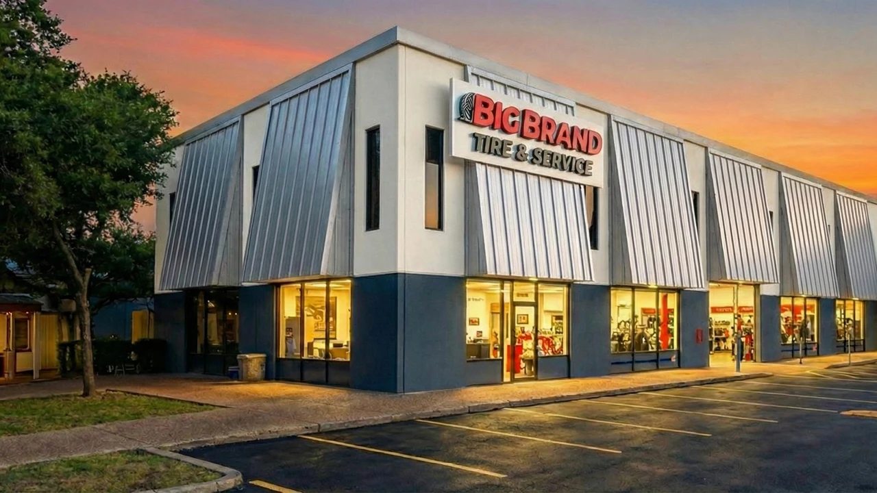 Big Brand Tire & Service Location at 13450 Research Boulevard Ste. 233 Austin, TX 78750-3228 Store Front