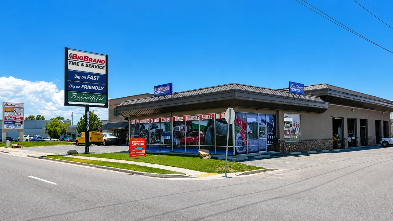 Big Brand Tire & Service Location at 620 S 500 W Bountiful, UT 84010- Store Front