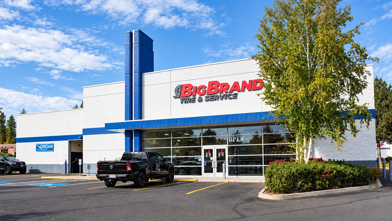 Big Brand Tire & Service Location at 200 W Hanley Ave Suite Coeur D'Alene, ID 83815-6703 Store Front