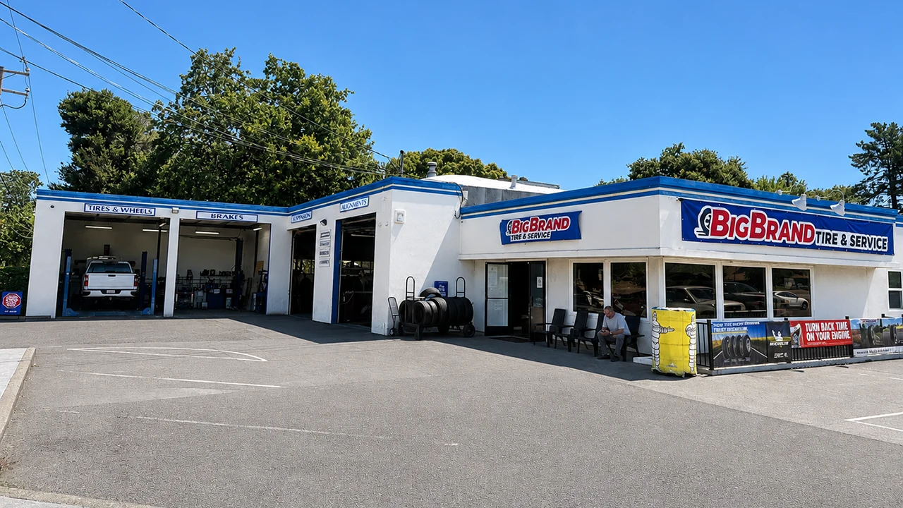 Big Brand Tire & Service Location at 7090 Redwood Blvd Novato, CA 94945- Store Front