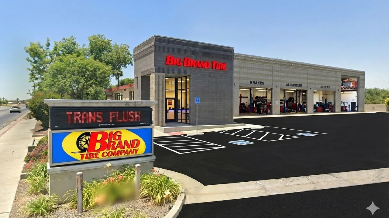 Big Brand Tire & Service Location at 1040 East Bardsley Avenue Tulare, CA 93274-5753 Store Front