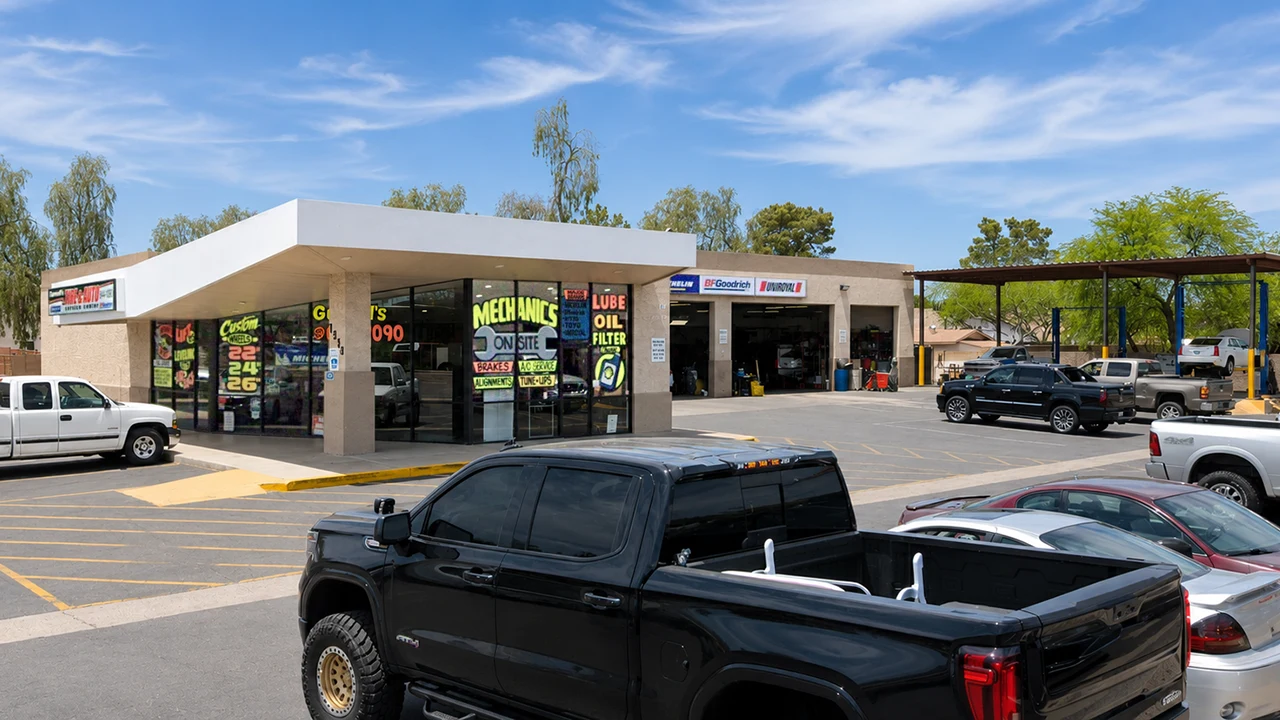 Gunnells Tires & Auto Location at 1950 N Gilbert Rd Mesa, AZ 85203-2807 Store Front