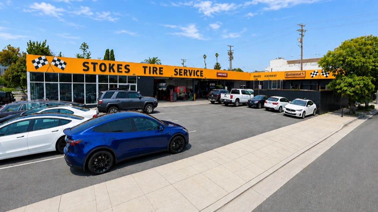 Stokes Tire Service Location at 1117 Santa Monica Blvd Santa Monica, CA 90401-3001 Store Front