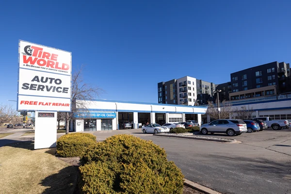Tire World Auto Repair Location at 509 South Nevada Avenue Colorado Springs, CO 80903-3922 Store Front