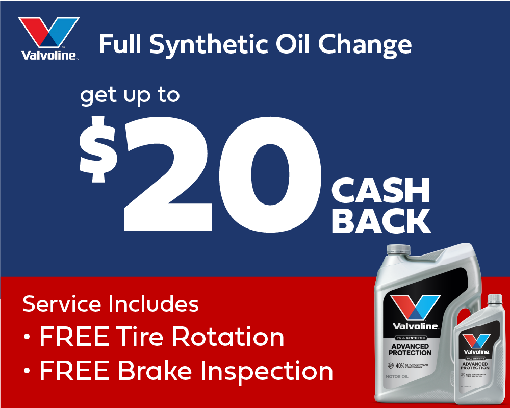 Cash Back on Oil Changes